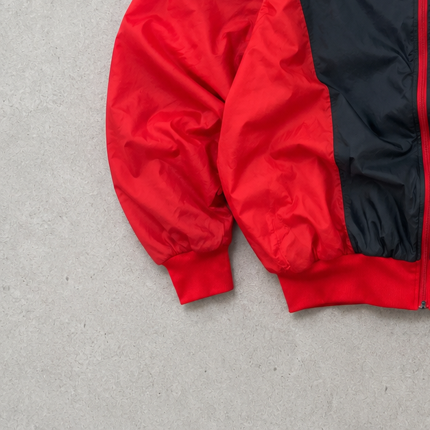 Y2K Vintage Nike Windbreaker Red, Bunt Rare (XL) Stitched Logo