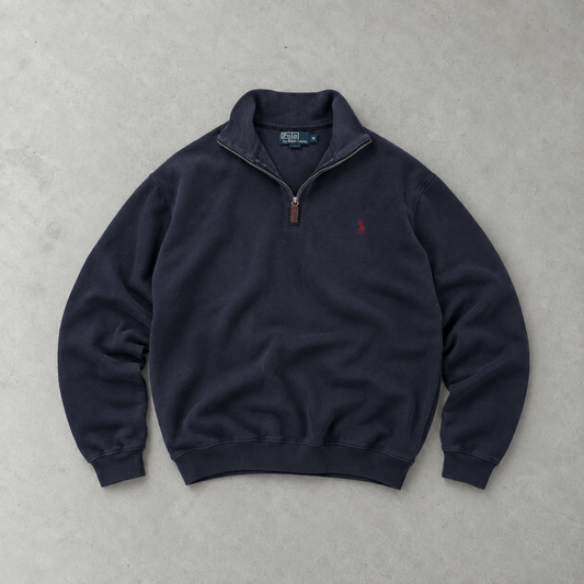 Ralph Lauren Sweatshirt Marineblau Stitched Logo Limited (M)