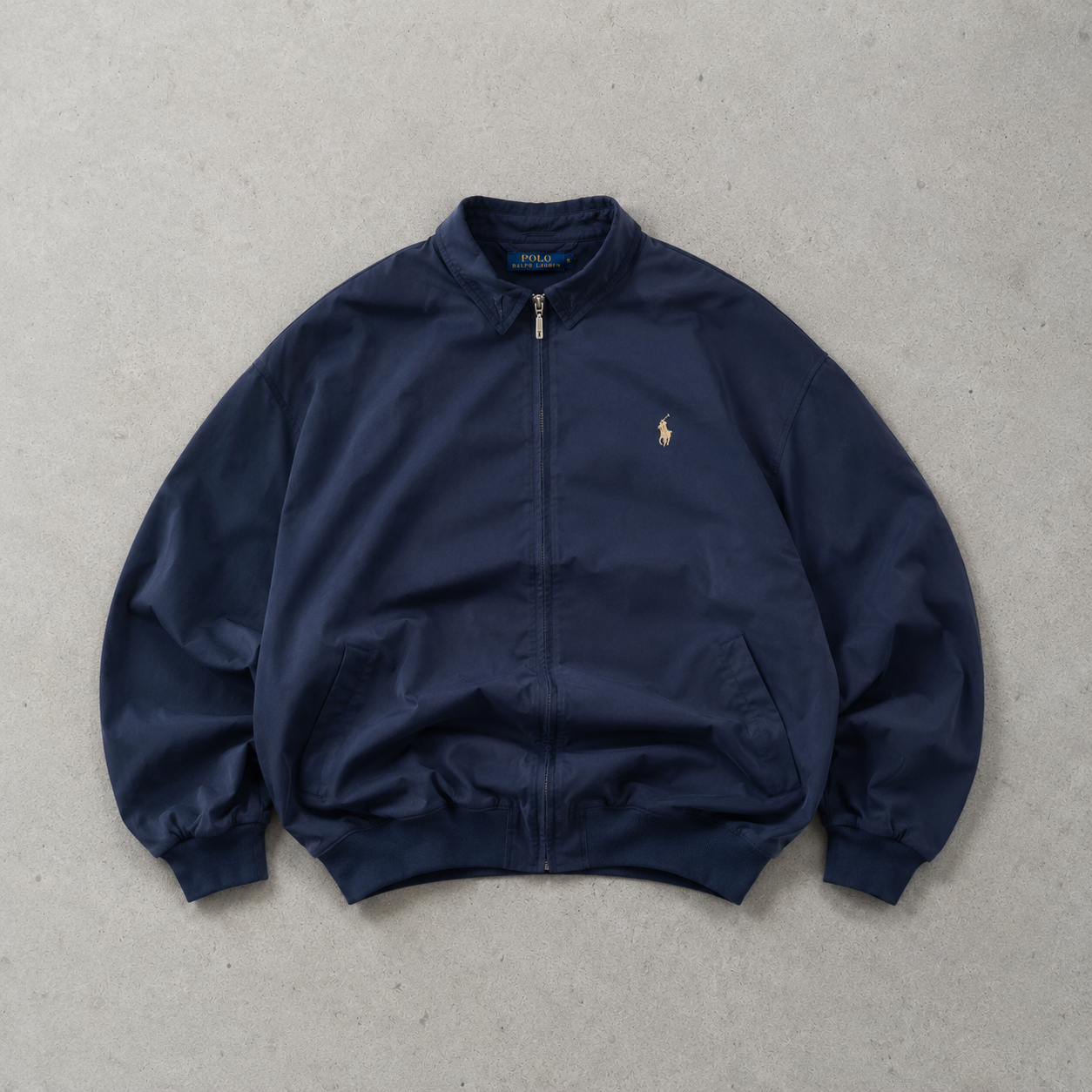 Ralph Lauren Harrington Jacket Navy Limited Stitched Logo (S)