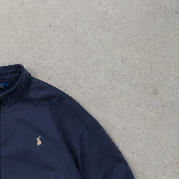 Ralph Lauren Harrington Jacket Navy Limited Stitched Logo (S)