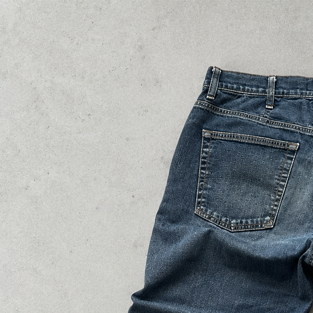 Y2K Armani Jeans Denim Pants Navy Rare (L)