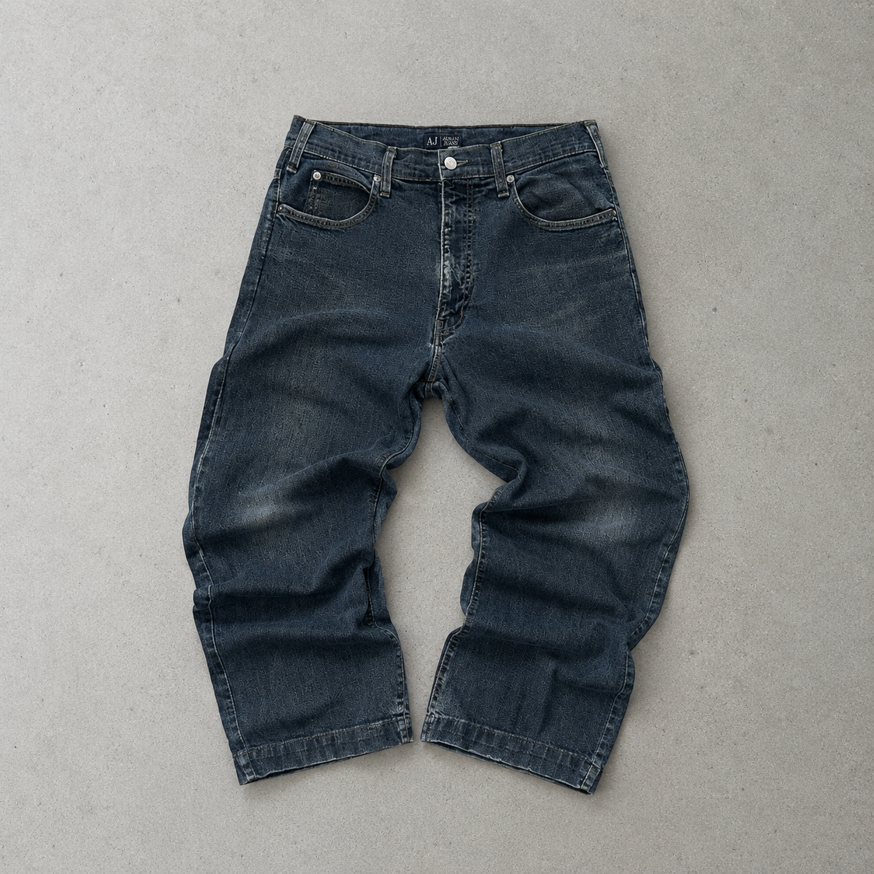 Y2K Armani Jeans Denim Pants Navy Rare (L)