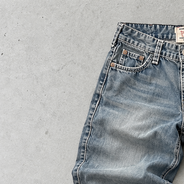 True Religion Straight Jeans Blue Limited (W33 | DE 48)