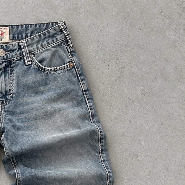 True Religion Straight Jeans Blue Limited (W33 | DE 48)