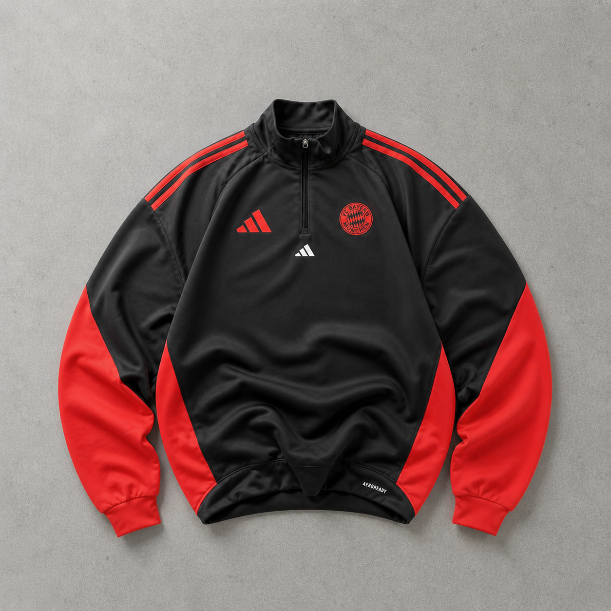 Bayern Munich 2025 Adidas Jersey Grau, Korallenrot Rare (M) Stitched Logo
