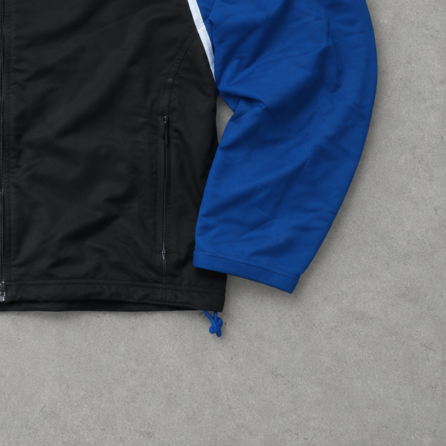 Y2K Adidas Windbreaker Blau / Schwarz limitiert (XL)