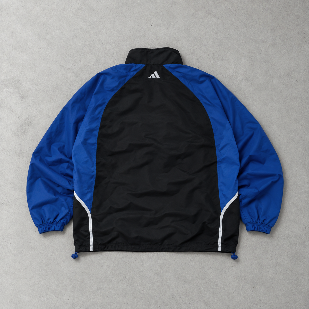 Y2K Adidas Windbreaker Blau / Schwarz limitiert (XL)