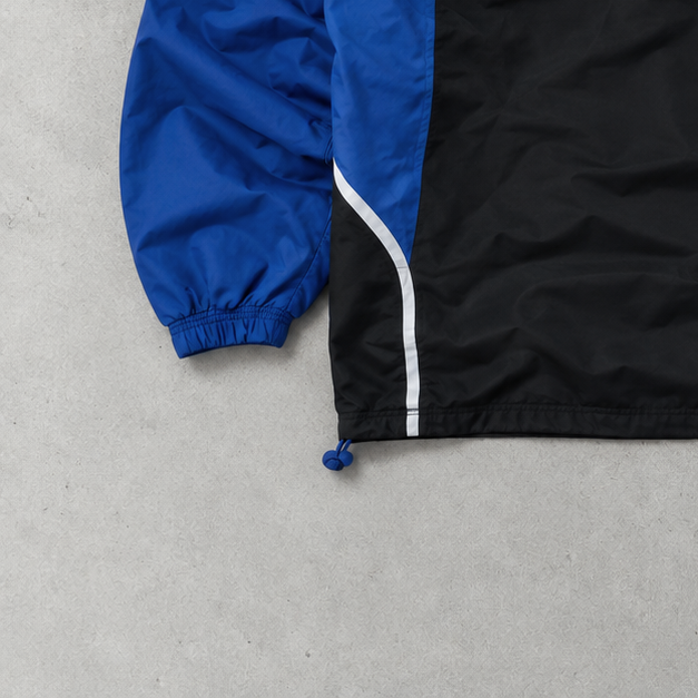 Y2K Adidas Windbreaker Blau / Schwarz limitiert (XL)