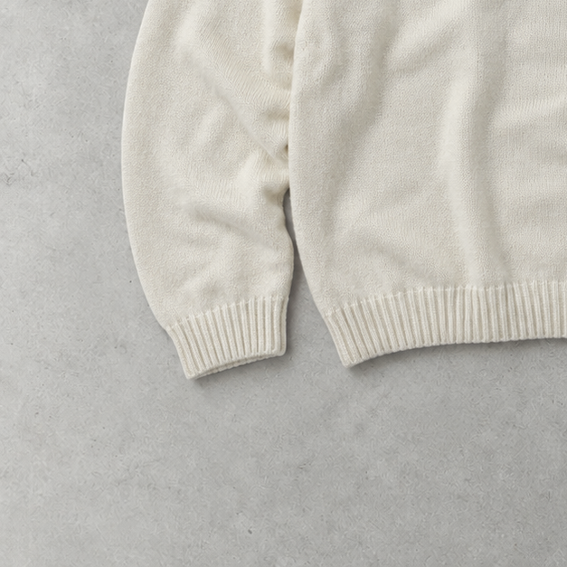 Polo Ralph Lauren Sweater Creme Rare (XXL) Stitched Logo