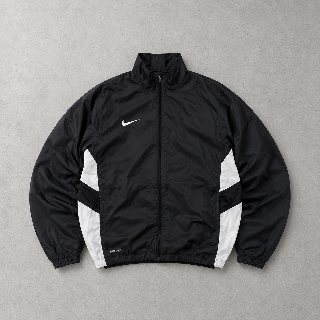 Y2K Nike Hoodie Schwarz, Weiß Rare (M)