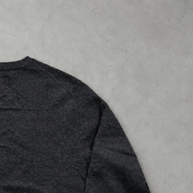 Y2K Polo Ralph Lauren Sweater Grau Rare (S) Stitched Logo
