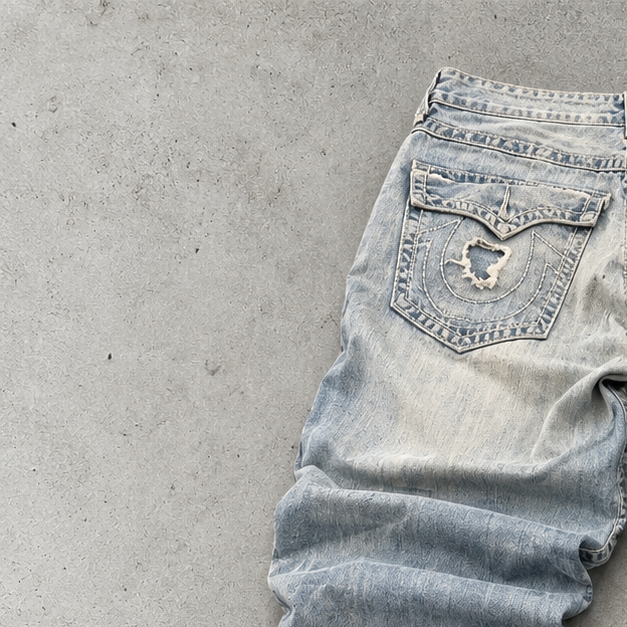 True Religion Baggy Jeans Light Blue Limited (M)