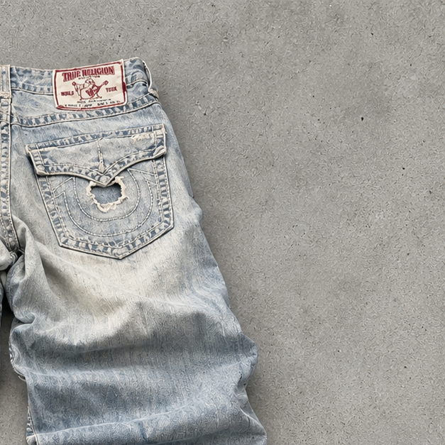 True Religion Baggy Jeans Light Blue Limited (M)