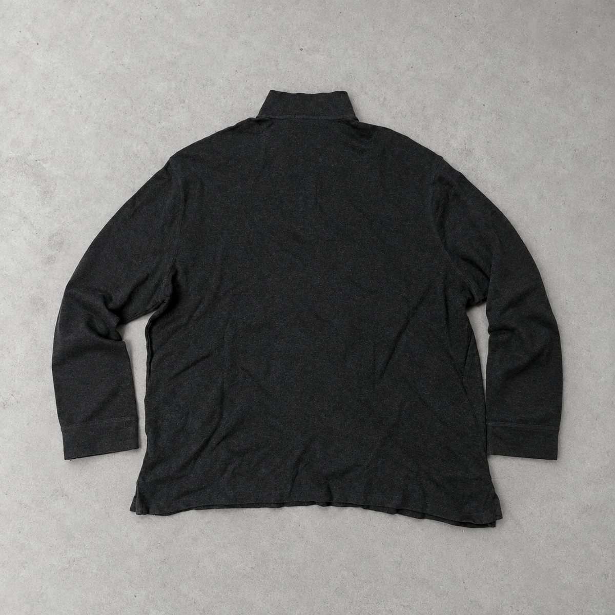 Ralph Lauren Half-Zip Sweater Grau Rare (XXL) Stitched Logo