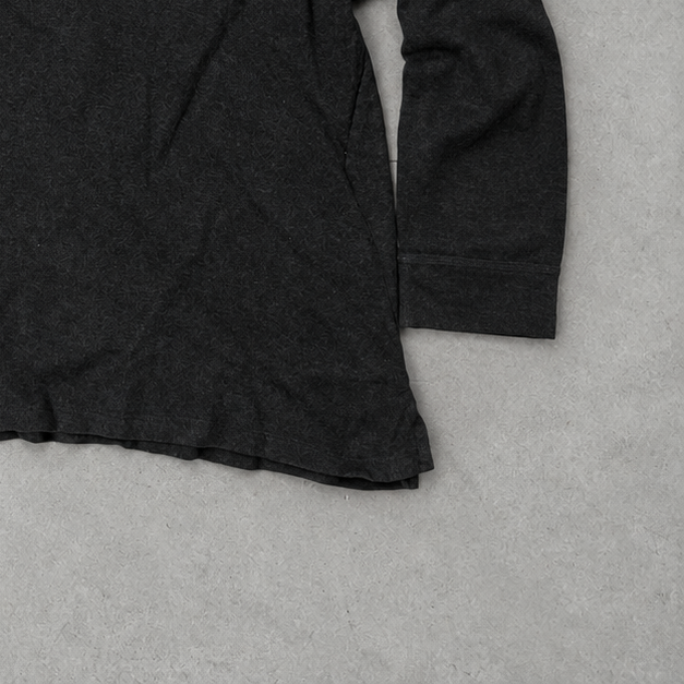 Ralph Lauren Half-Zip Sweater Grau Rare (XXL) Stitched Logo