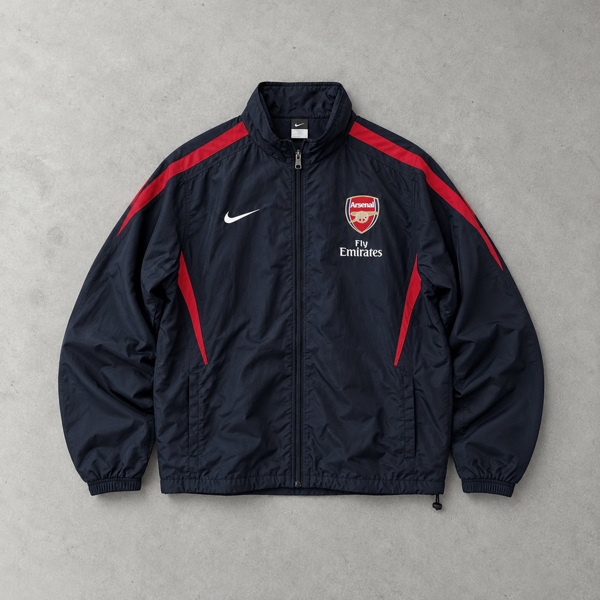 Arsenal 2010 Nike Jacket Marineblau Rare (XL) Stitched Logo
