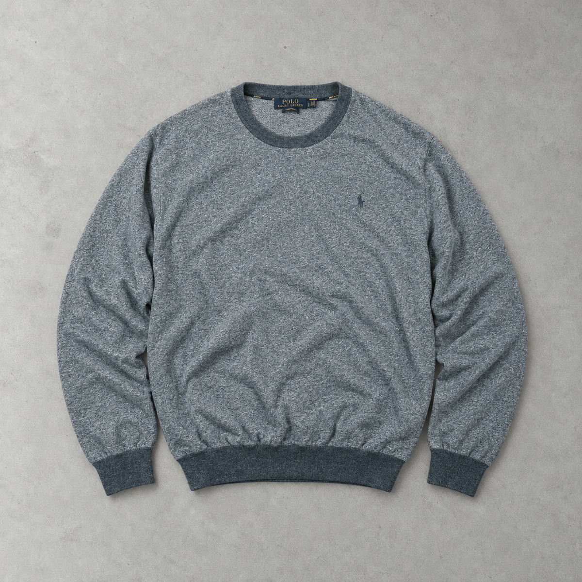 Polo Ralph Lauren Sweater Blau, Grau Rare (L)