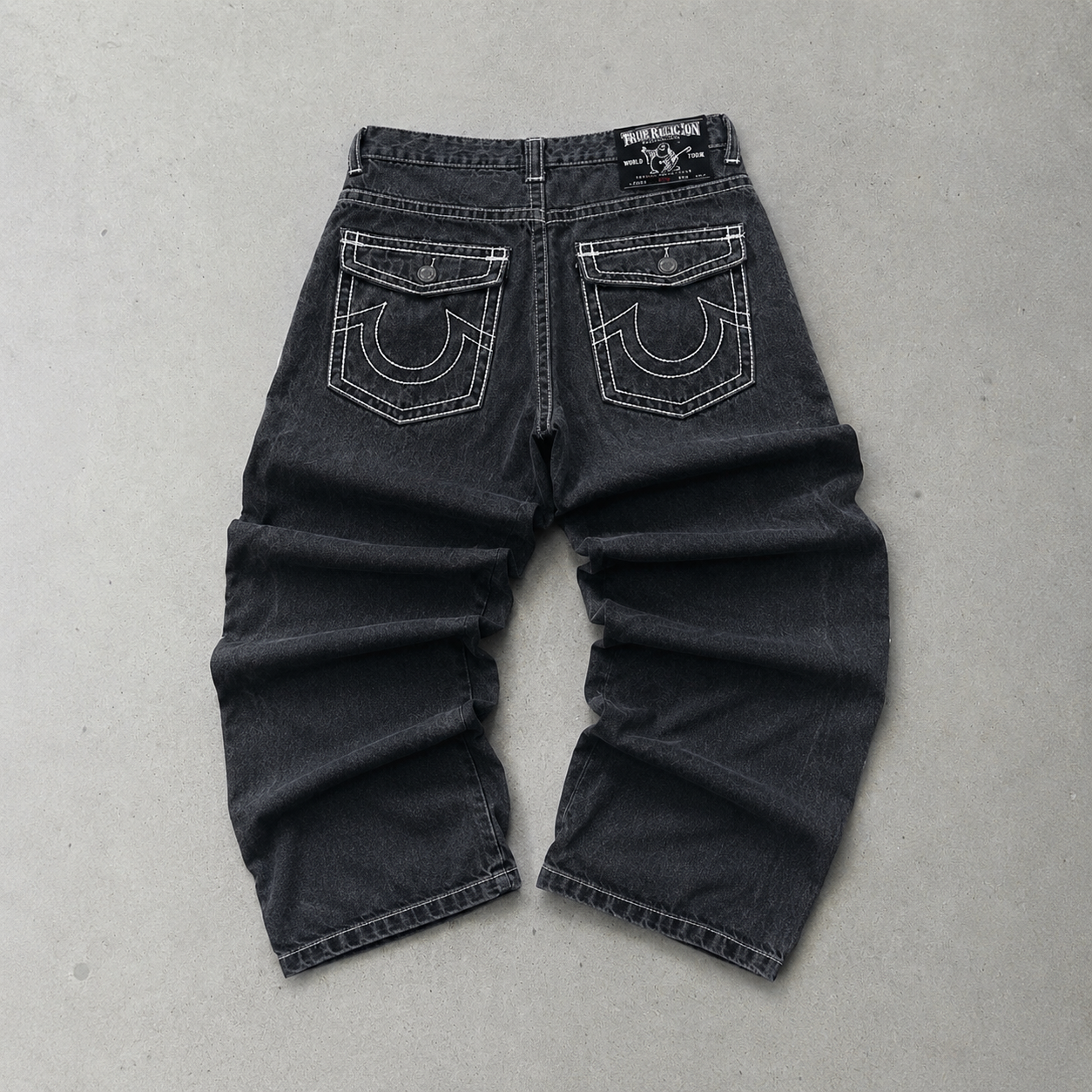 Y2K True Religion Jeans Schwarz Limited (M)