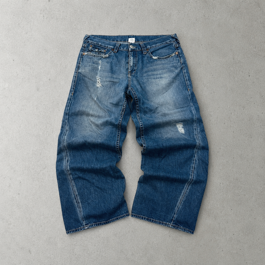 Y2K 2000er Vintage True Religion Baggy Jeans Blau Limited (XL)