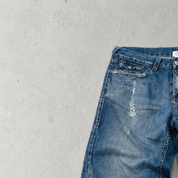 Y2K 2000s Vintage True Religion Baggy Jeans Blau Limited (XL)