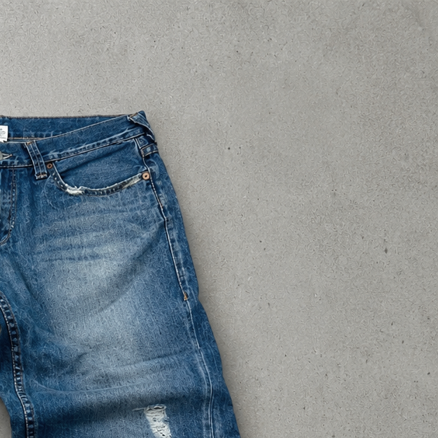 Y2K 2000s Vintage True Religion Baggy Jeans Blau Limited (XL)