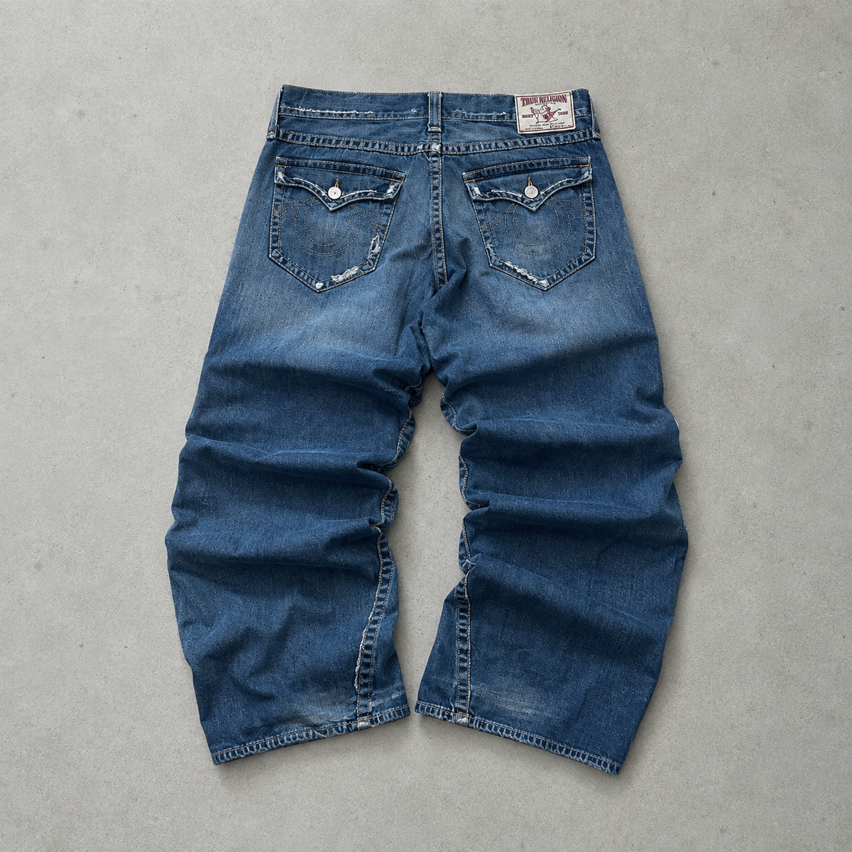 Y2K 2000s Vintage True Religion Baggy Jeans Blau Limited (XL)