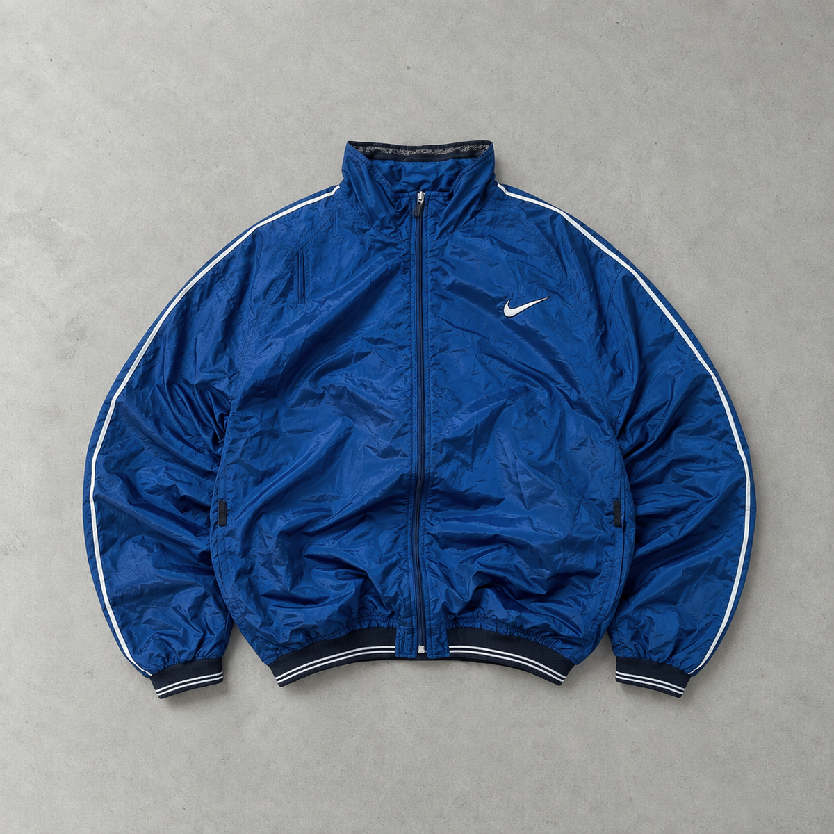 Vintage Nike Track Jacket Navy Rare (L)
