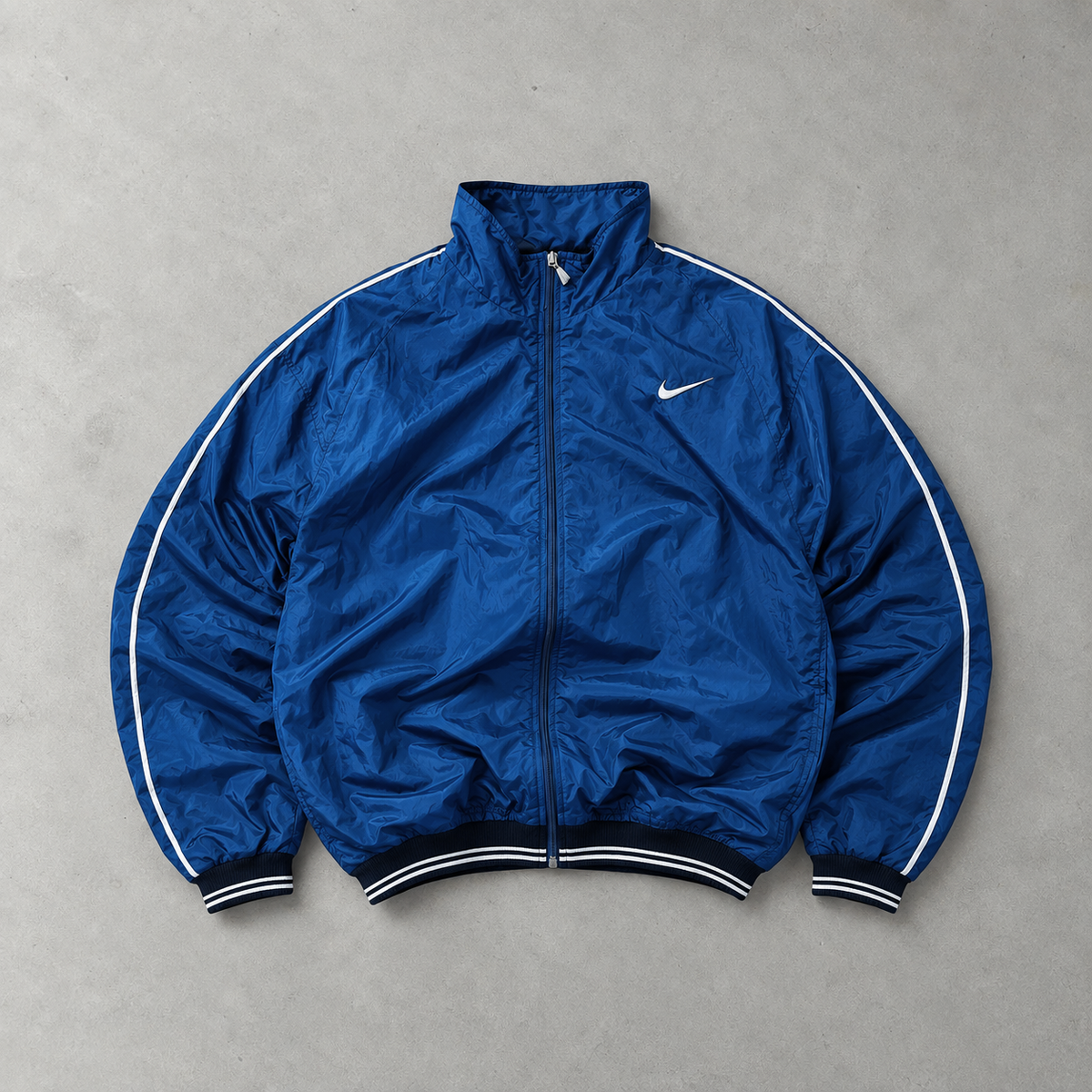Vintage Nike Track Jacket Navy Rare (L)