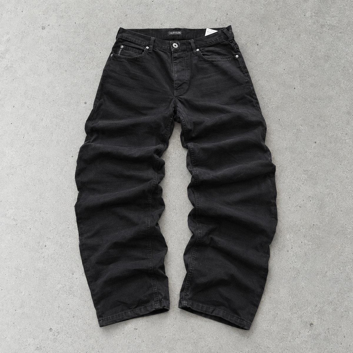 USA années 90 Armani Jeans Jean Noir Édition Limitée (W38 / DE 54)