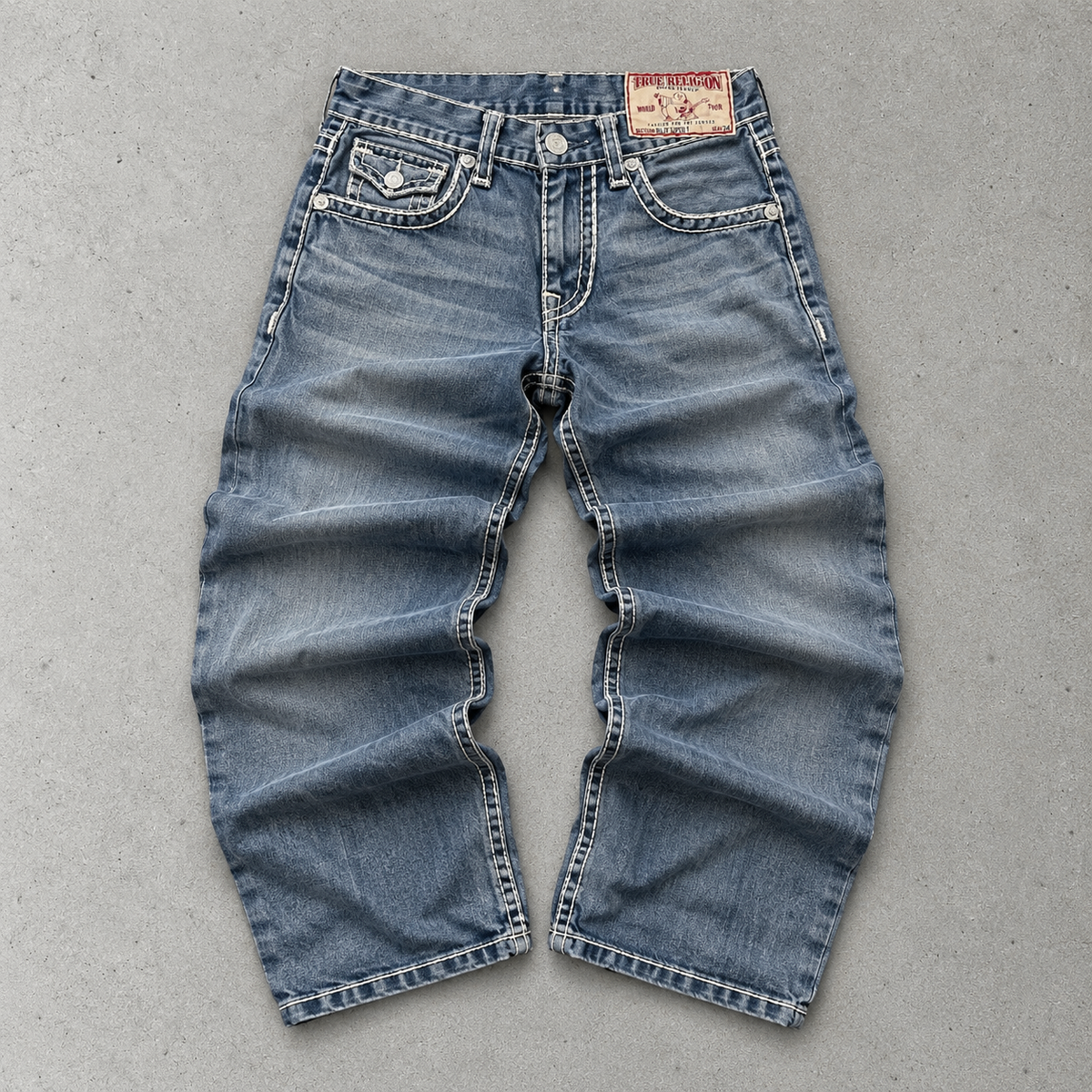 True Religion Marken-Menü Bootcut Jeans Blue Rare (W32 | DE 48)