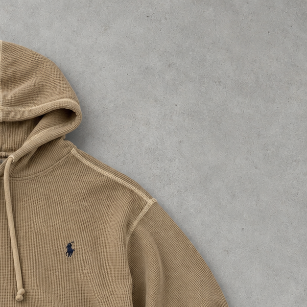 Polo Ralph Lauren Longsleeve Hoodie Beige Rare (L)