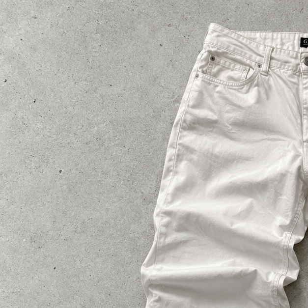 Y2K Armani Jeans Jeans White Rare (M)