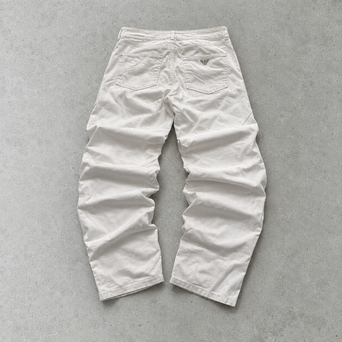 Y2K Armani Jeans Jeans White Rare (M)