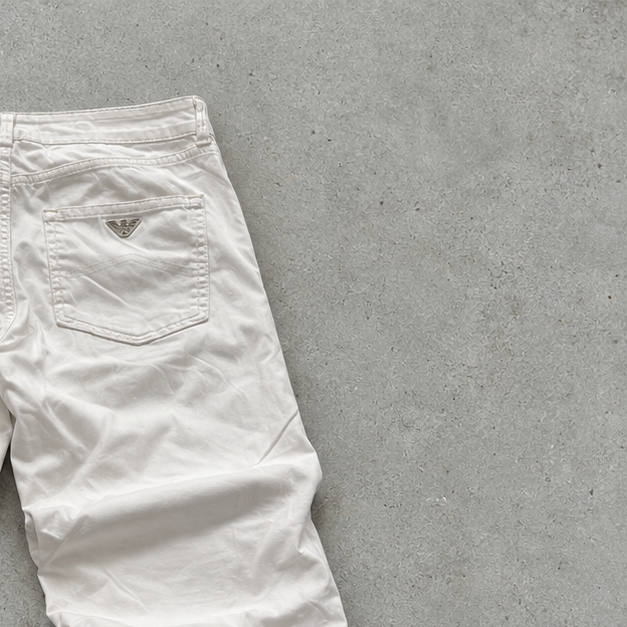 Y2K Armani Jeans Jeans White Rare (M)