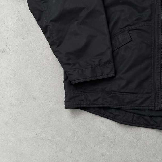 Y2K Adidas Jacket Black / White Rare (L) Stitched Logo