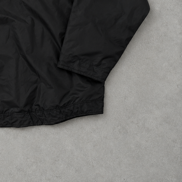 Y2K Adidas Jacket Black / White Rare (L) Stitched Logo