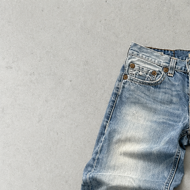 Y2K True Religion Jeans Blau Limited (M)
