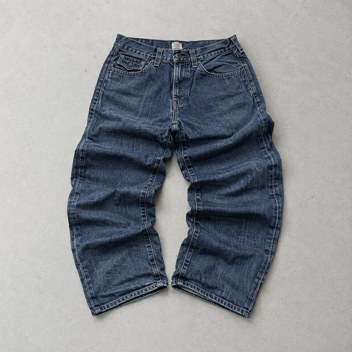 Y2K 2000s 2000 Vintage True Religion Straight Fit Jeans Marineblau Rare (S)