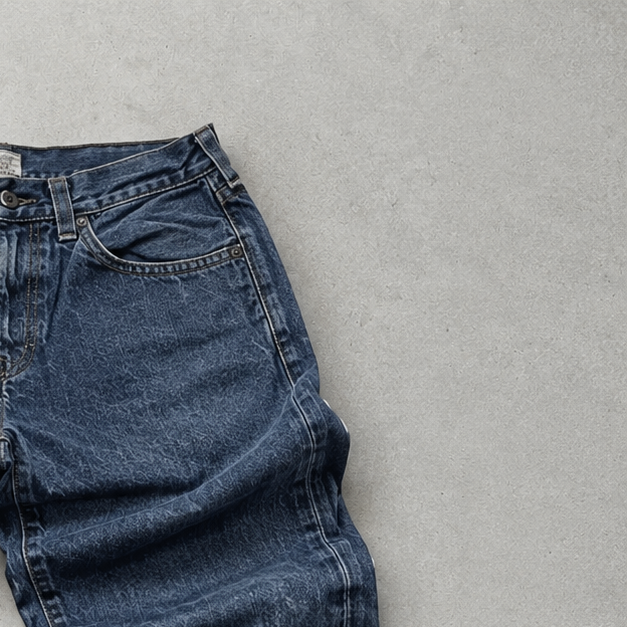 Y2K 2000s 2000 Vintage True Religion Straight Fit Jeans Marineblau Rare (S)