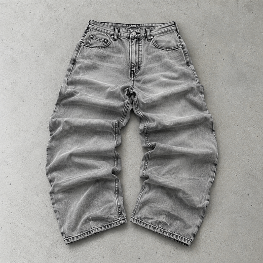Y2K True Religion Straight Jeans Grey Rare (W30 | DE 46)