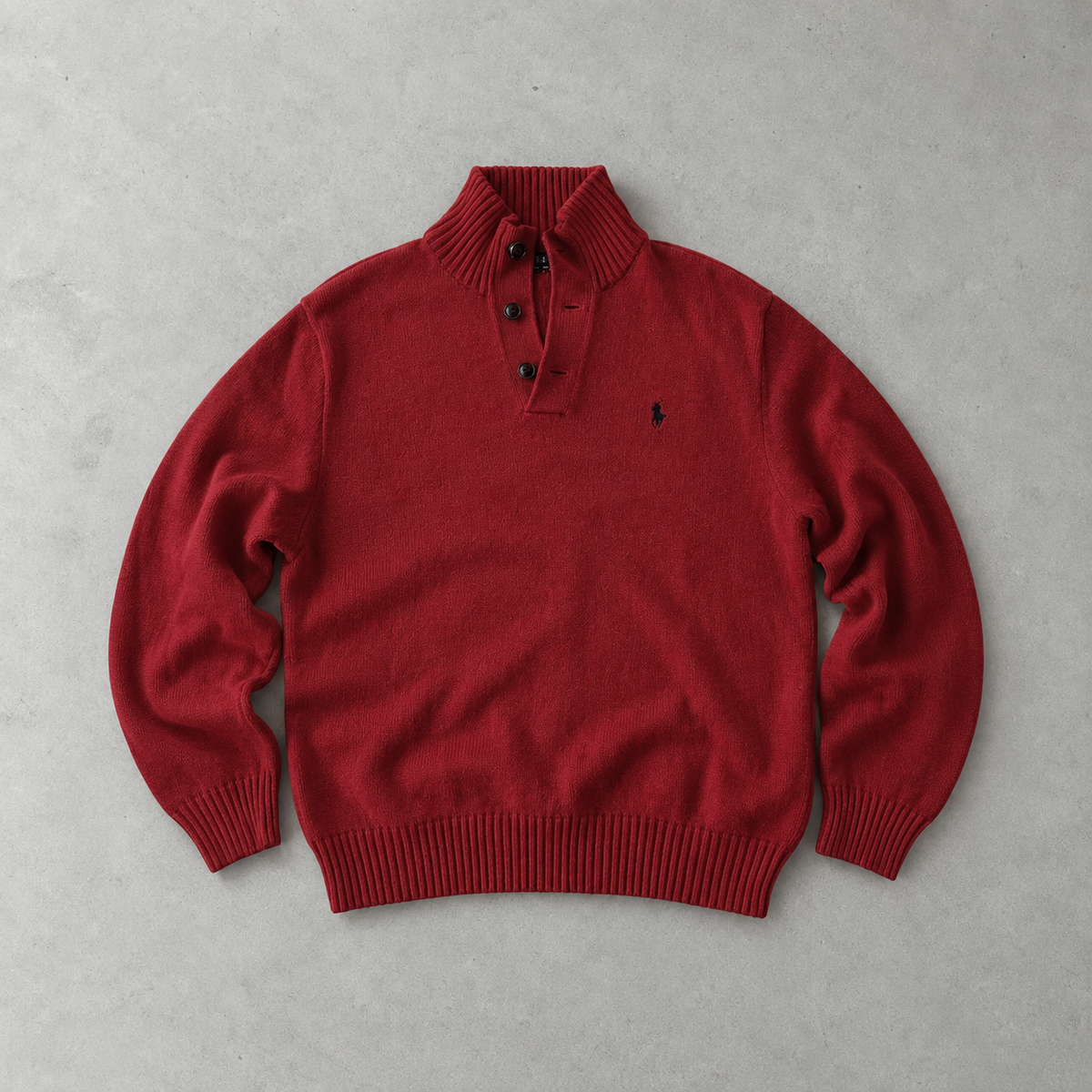 Ralph Lauren Sweater Burgunderrot Limited (S) Stitched Logo