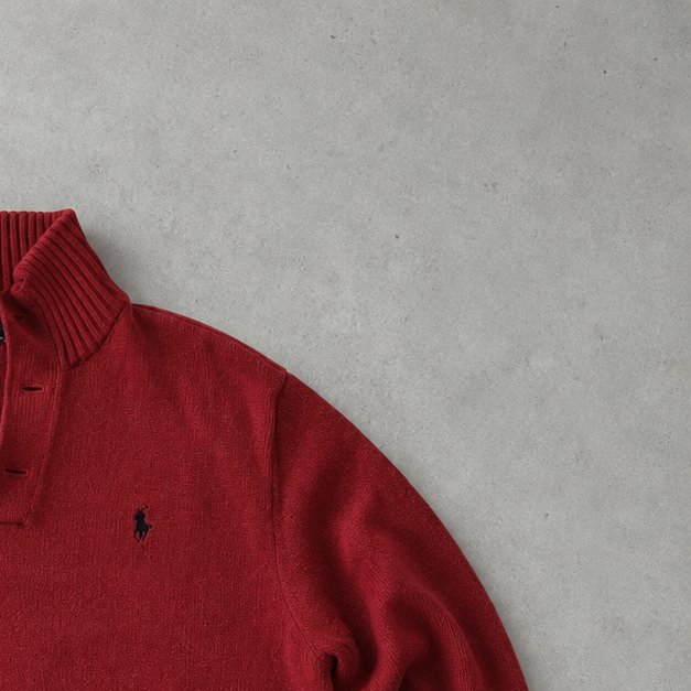 Ralph Lauren Sweater Burgunderrot Limited (S) Stitched Logo