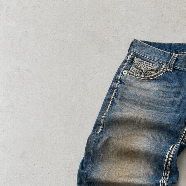 Y2K True Religion Jeans Blau Limited (S)