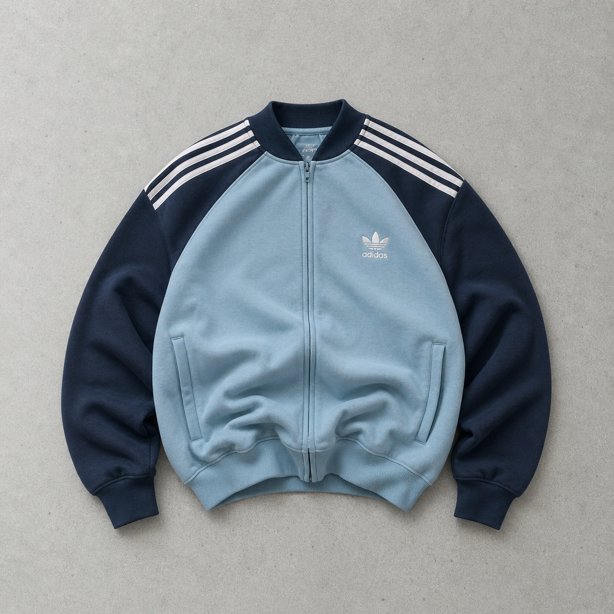 FC Barcelona 2022 Adidas Sweater Türkis, Marineblau Rare (M) Stitched Logo