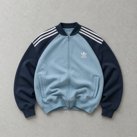 FC Barcelona 2022 Adidas Sweater Türkis, Marineblau Rare (M) Stitched Logo