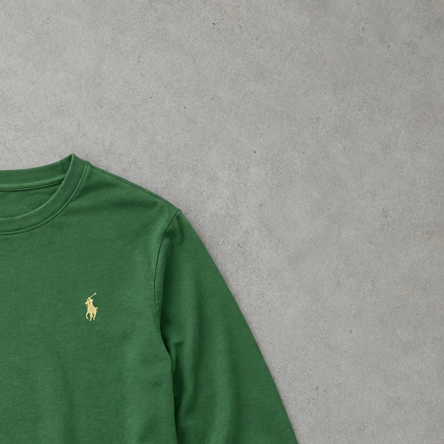Ralph Lauren T-Shirt Grün Rare (S) Stitched Logo