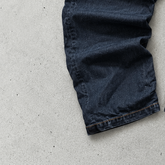 Y2K True Religion Baggy Jeans Black Rare Stitched Logo (M)
