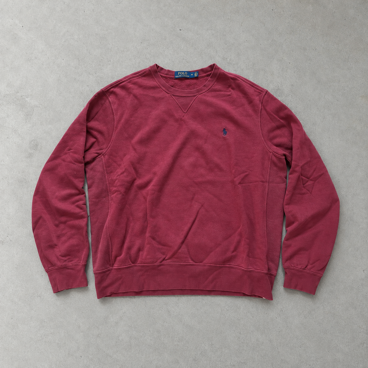 Polo Ralph Lauren Crewneck Sweater Burgunderrot Rare (L)