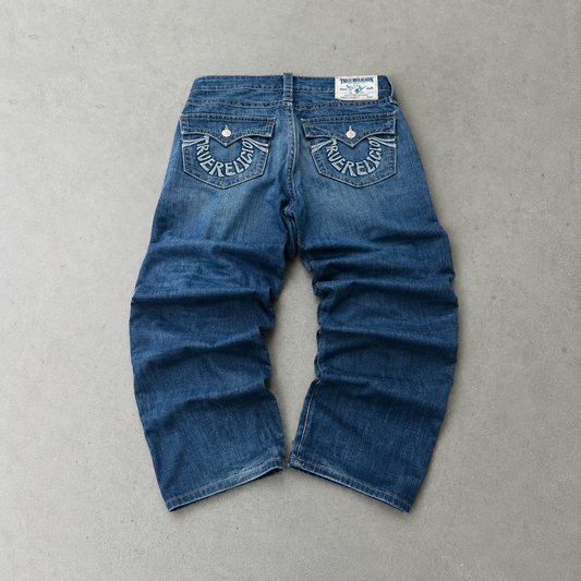 Y2K True Religion Jeans Marineblau Limited (W29 | DE 44)