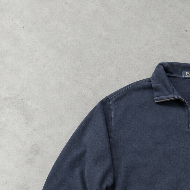 Polo Ralph Lauren Sweater Marineblau Rare (XXL) Stitched Logo